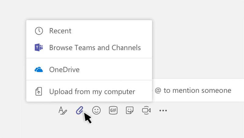 Upload feature in Microsoft Teams App Upload feature in Microsoft Teams App