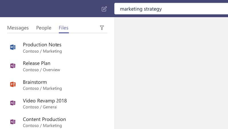Files tab in Microsoft Teams App Files tab in Microsoft Teams App