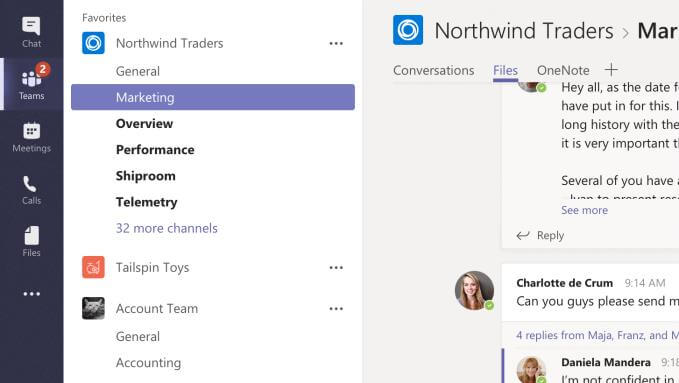 Marketing tab in Microsoft Teams App Marketing tab in Microsoft Teams App