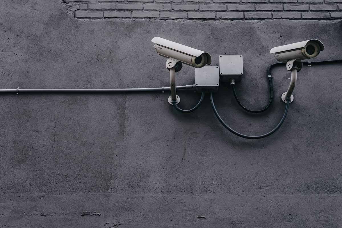 security cameras on the side of a building security cameras on the side of a building